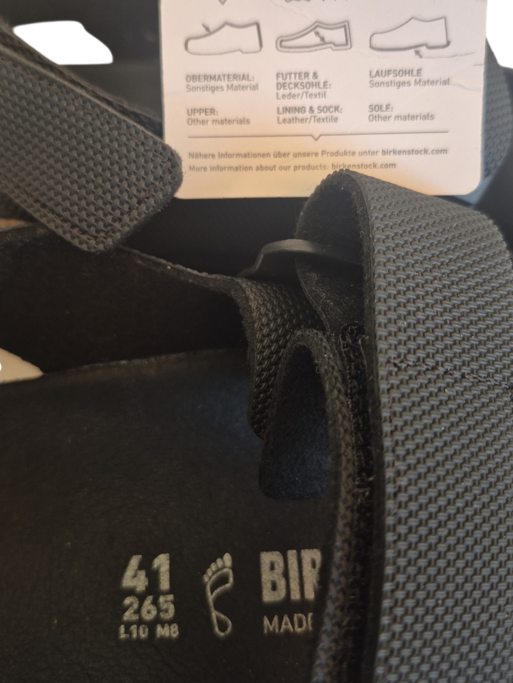 Birkenstock Tatacoa Birko-Flor Black Men's 8-8.5 Gorpcore Outdoor Trail Hiking - Picture 7 of 7